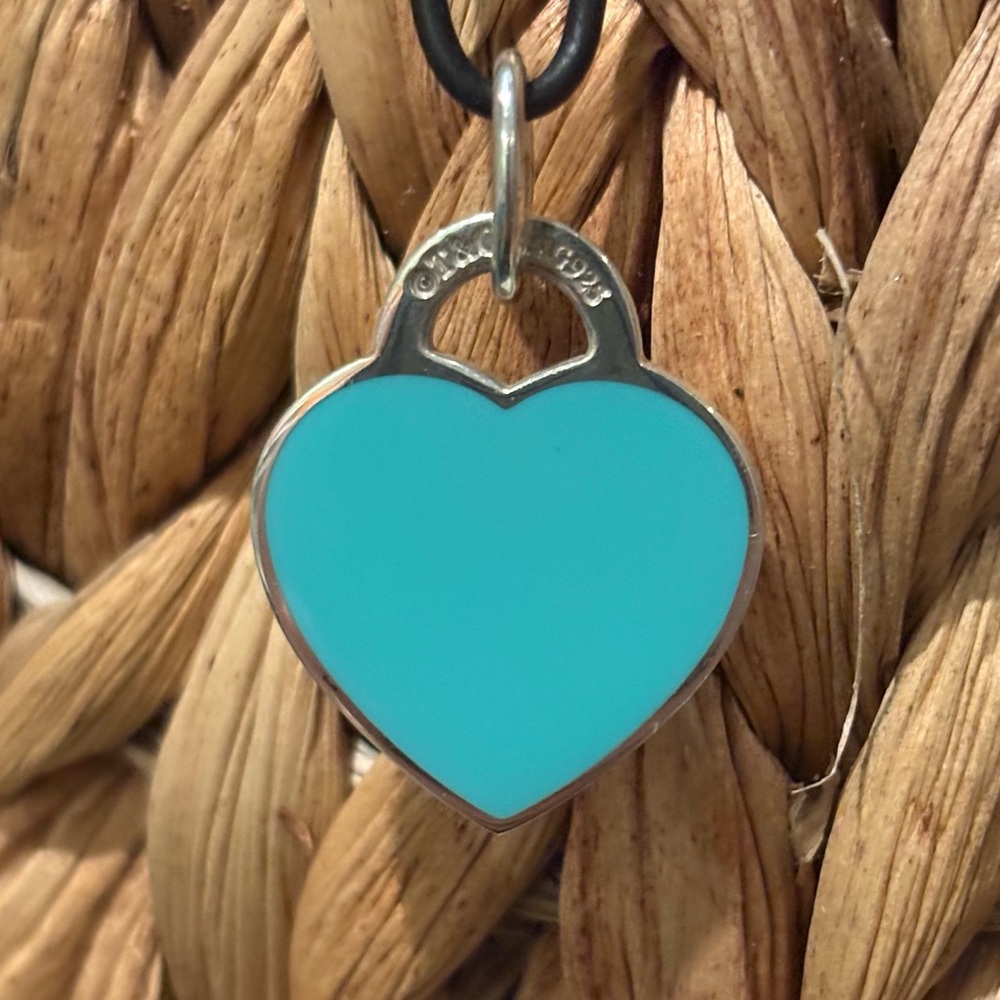 Tiffany & Co. Return to Tiffany Heart Tag Pendant Blue Enamel
